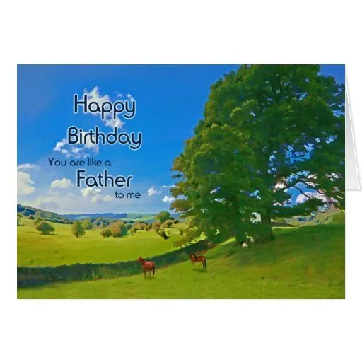 Como un padre, cumpleaños pastoral del paisaje felicitaciones de ... Como un padre, cumpleaños pastoral del paisaje felicitaciones de ...