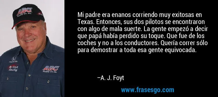Mi padre era enanos corriendo muy exitosas en Texas. Entonce ... Mi padre era enanos corriendo muy exitosas en Texas. Entonce ...