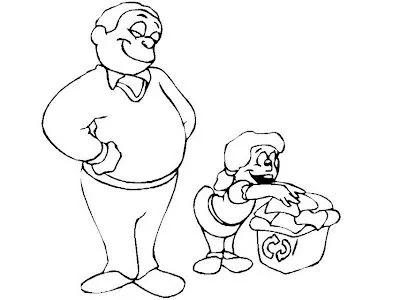 Imagenes del reciclaje - Dibujos para colorear - aColorear