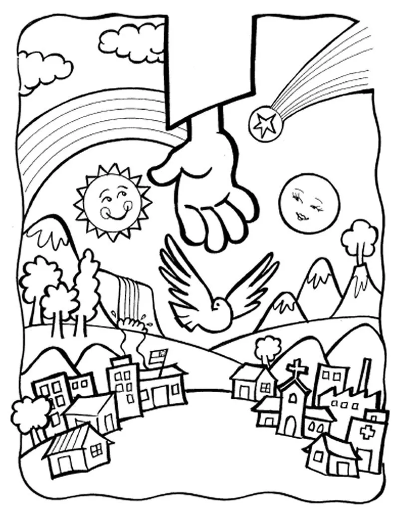 El Padre Nuestro para niños - Dibujos para colorear - Catequesis familiar El Padre Nuestro para niños - Dibujos para colorear - Catequesis familiar