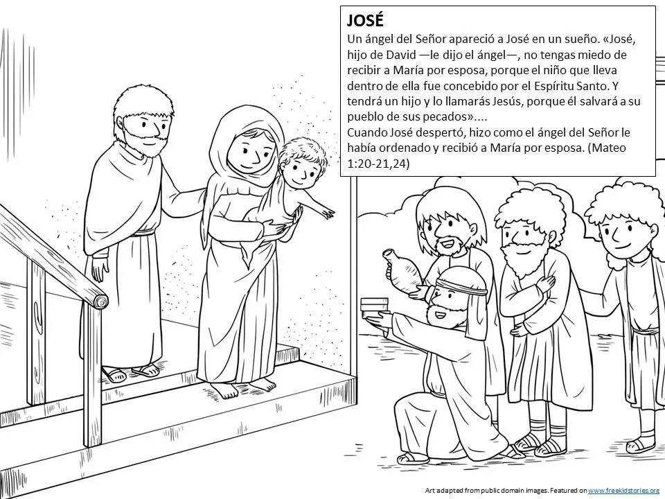 Padres de la Biblia: Páginas para colorear – Free Kids Stories Padres de la Biblia: Páginas para colorear – Free Kids Stories