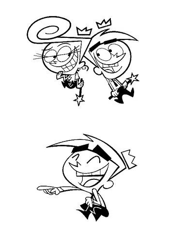 Los Padrinos Mágicos para colorear