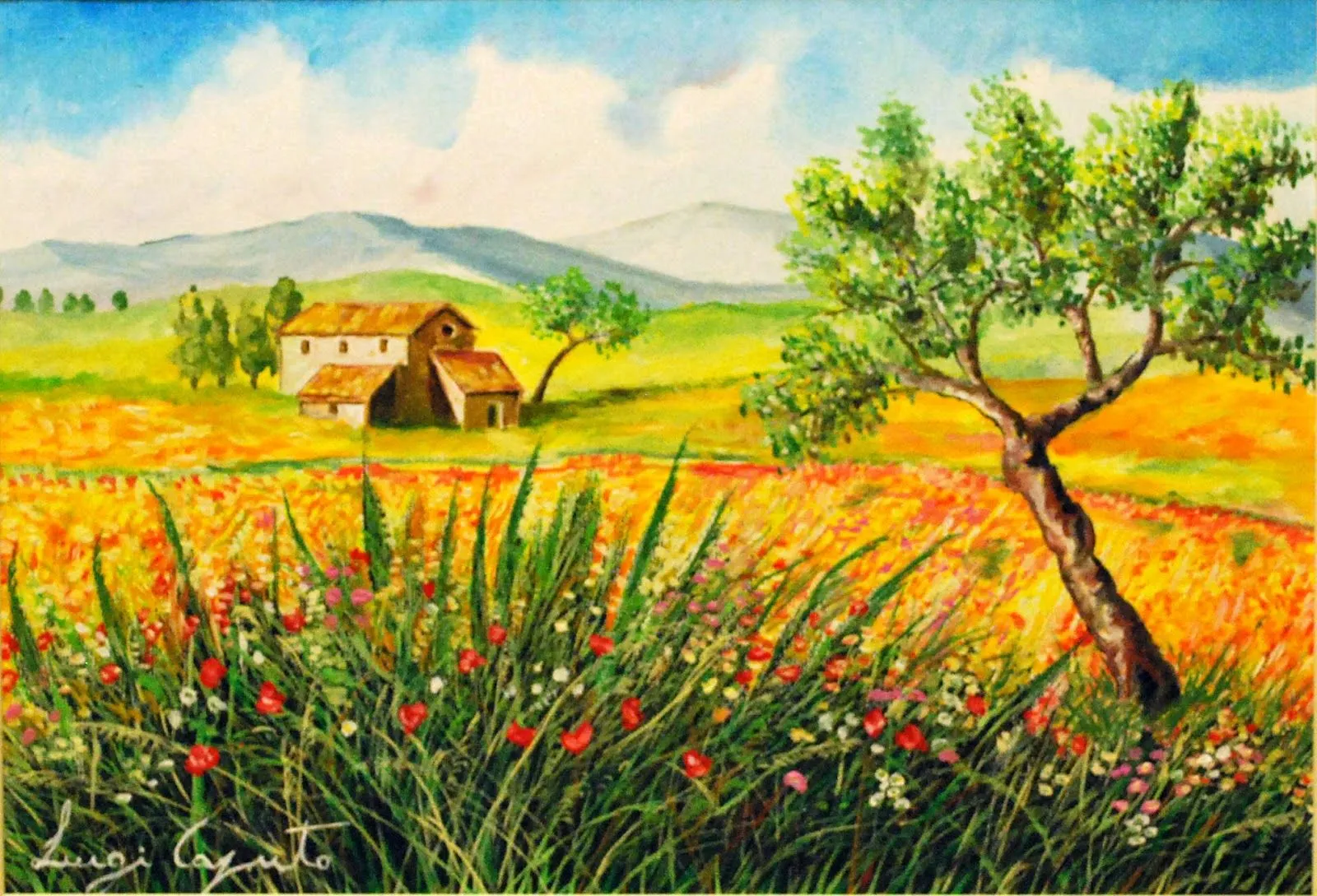 Paesaggio primaverile | esposizione quadri Luigi Caputo Paesaggio primaverile | esposizione quadri Luigi Caputo