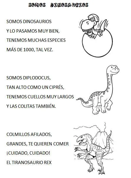 Proyecto de los dinosaurios para preescolar - Imagui Proyecto de los dinosaurios para preescolar - Imagui