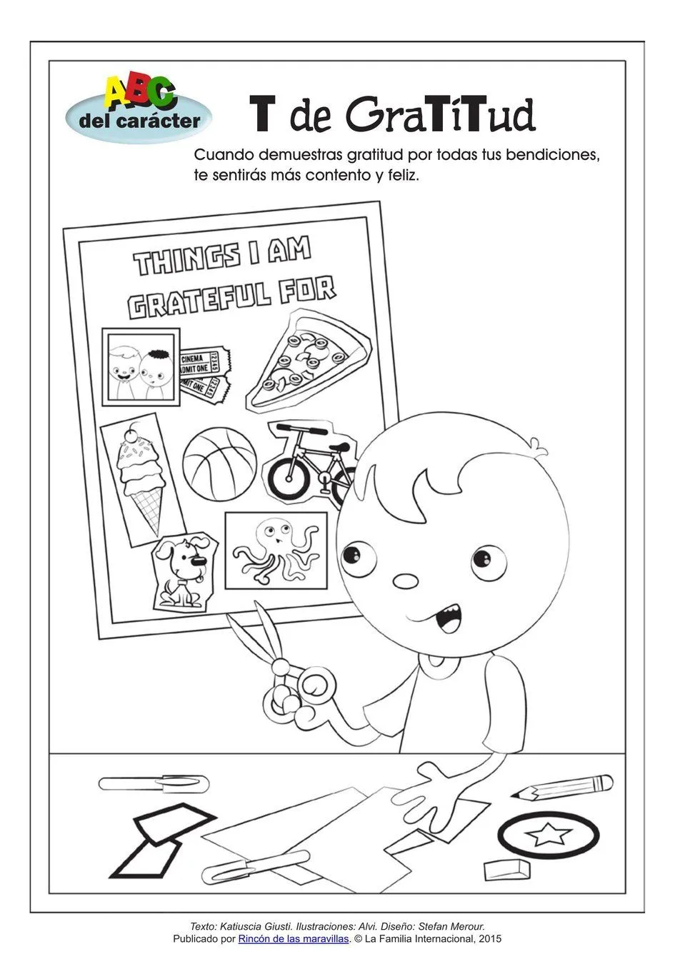 Página para colorear: ABC del carácter: T de GraTiTud | Rincón de las maravillas Página para colorear: ABC del carácter: T de GraTiTud | Rincón de las maravillas