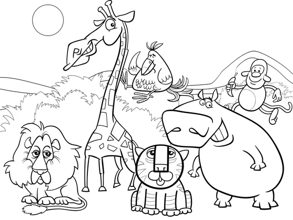 Página para colorear animales salvajes — Vector stock © izakowski ... Página para colorear animales salvajes — Vector stock © izakowski ...