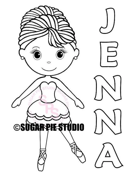 Página para colorear de danza personalizada Hoja de - Etsy México Página para colorear de danza personalizada Hoja de - Etsy México