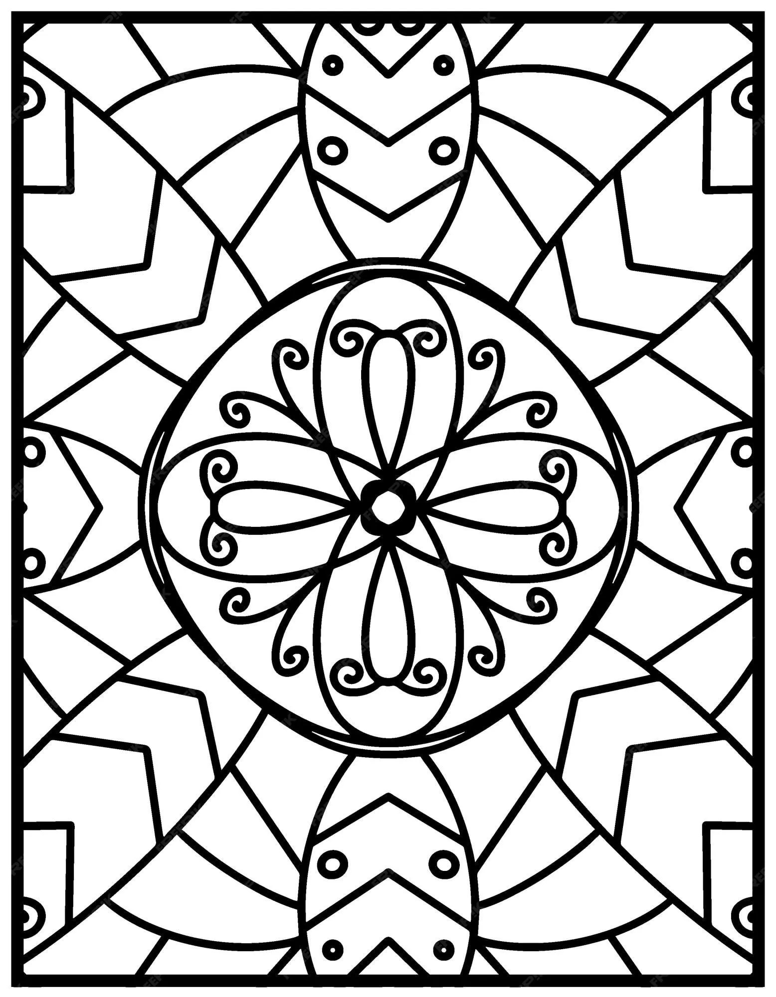 Página para colorear de mandala simple con patrones de mandala fáciles y simples para niños o adultos | Vector Premium Página para colorear de mandala simple con patrones de mandala fáciles y simples para niños o adultos | Vector Premium