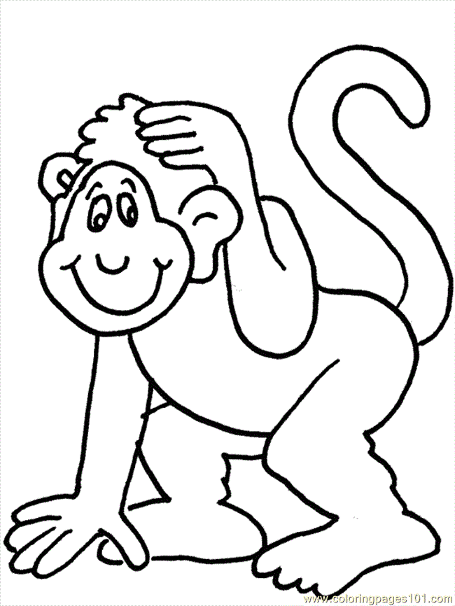 Página colorear monkeyoutline113_11_wefpb.gif | Coloring- Página colorear monkeyoutline113_11_wefpb.gif | Coloring-