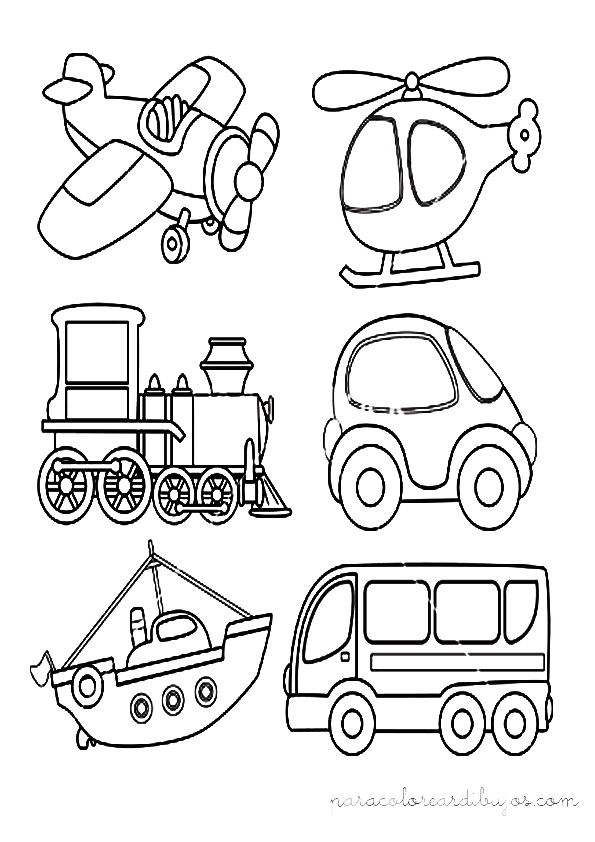pagina para colorear de transportes | Colorear dibujos pagina para colorear de transportes | Colorear dibujos