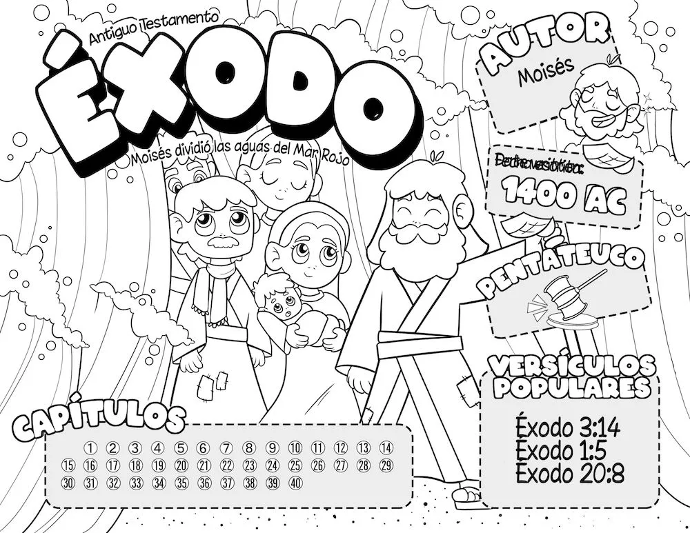 Páginas para colorear la Biblia libro por libro — Teach Sunday School Páginas para colorear la Biblia libro por libro — Teach Sunday School