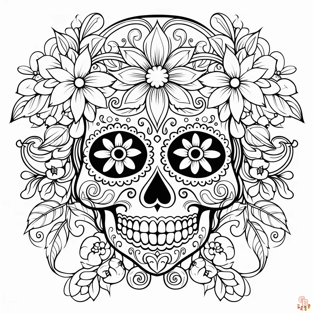 Páginas para colorear de Calavera imprimibles gratis para niños y adultos Páginas para colorear de Calavera imprimibles gratis para niños y adultos