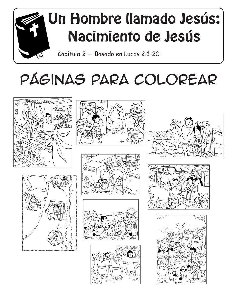Páginas para colorear: Un Hombre llamado Jesús: Nacimiento de Jesús | Rincón de las maravillas Páginas para colorear: Un Hombre llamado Jesús: Nacimiento de Jesús | Rincón de las maravillas