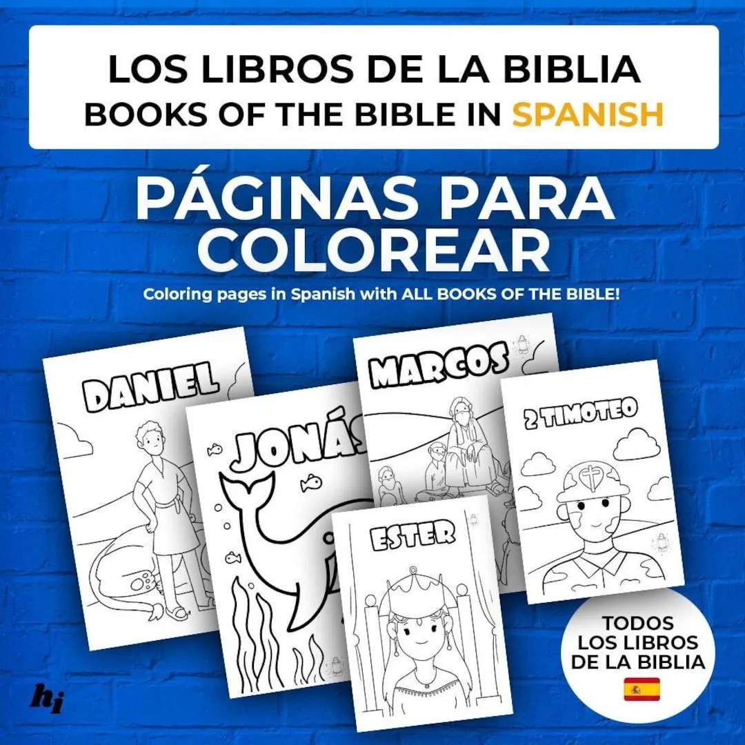 Páginas para colorear de los Libros de la Biblia Páginas - Etsy México Páginas para colorear de los Libros de la Biblia Páginas - Etsy México
