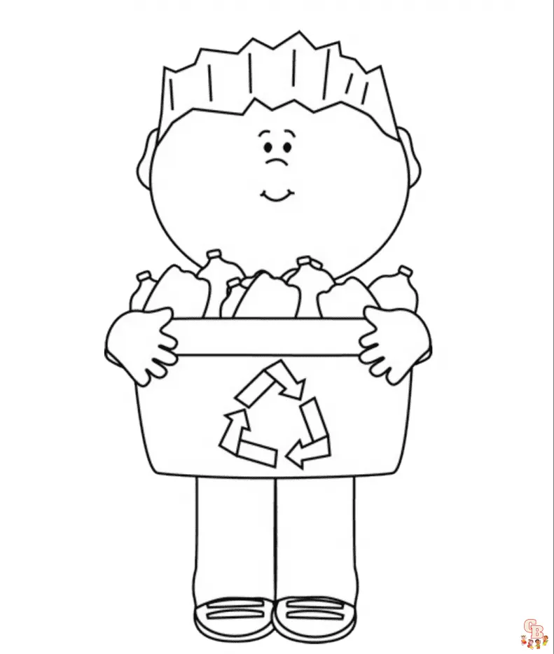 Páginas para colorear de reciclaje imprimibles gratis para niños y adultos Páginas para colorear de reciclaje imprimibles gratis para niños y adultos