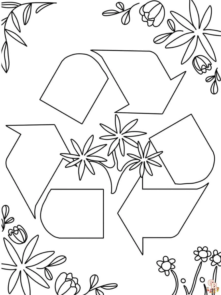 Páginas para colorear de reciclaje imprimibles gratis para niños y adultos Páginas para colorear de reciclaje imprimibles gratis para niños y adultos