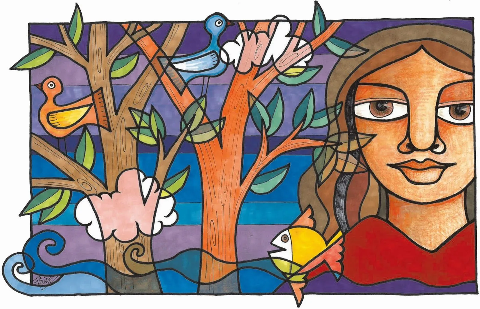 Páginas Ilustraciones Sueños: Bocetos para murales Páginas Ilustraciones Sueños: Bocetos para murales