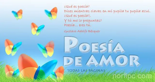 Todas las páginas con poemas, versos y poesía de amor de NorfiPC
