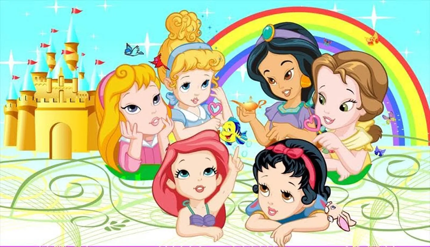 Painéis Digitalizados para Festas: PRINCESAS BABY