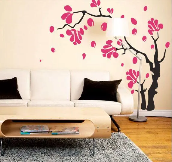 Vinilo arbol de flor de cerezo - Imagui