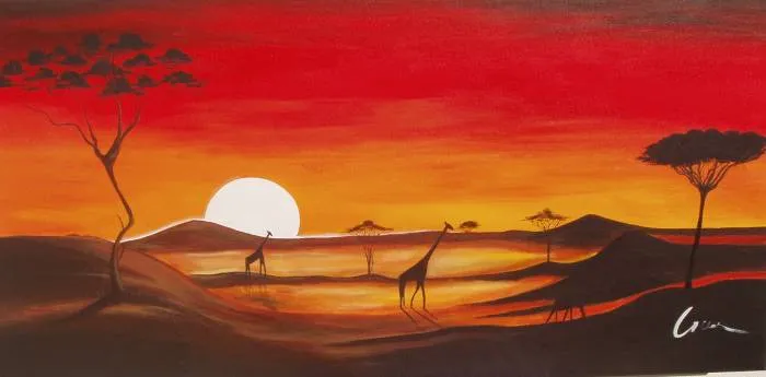 PAISAJE AFRICANO-1 LUISA MORENO LOSA - Artelista.com