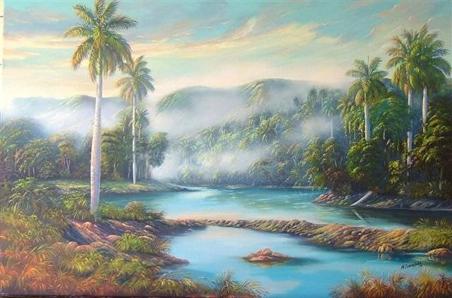 Paisaje al amanecer Marcelino Domínguez García - Artelista.com Paisaje al amanecer Marcelino Domínguez García - Artelista.com