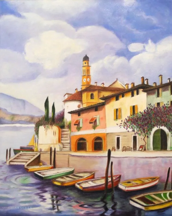 Paisaje marino, pintura al óleo | Aracelyasmine - Tarjetas y ... Paisaje marino, pintura al óleo | Aracelyasmine - Tarjetas y ...