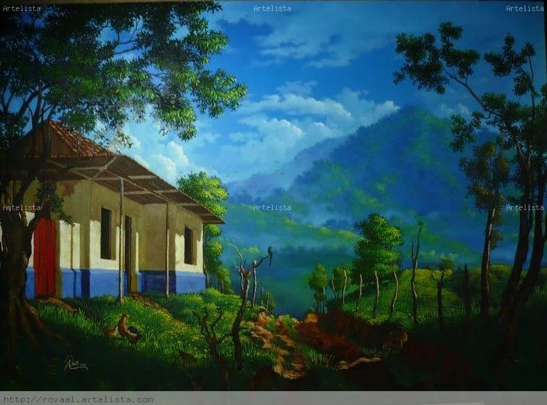 Paisaje con casa de adobes Jorge Rovaal - Artelista.com Paisaje con casa de adobes Jorge Rovaal - Artelista.com