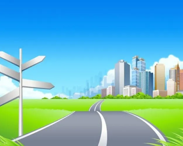 paisaje de la ciudad verde | Descargar Vectores gratis paisaje de la ciudad verde | Descargar Vectores gratis