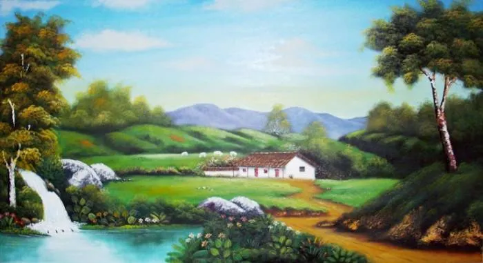 PAISAJE COLOMBIANO GABRIEL NIETO NIETO PINTOR COLOMBIANO ...