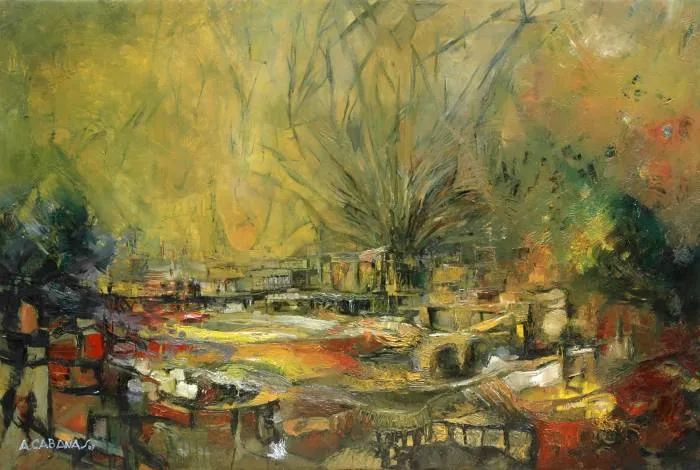 Paisaje para cuento Aurelio Cabañas González - Artelista. Paisaje para cuento Aurelio Cabañas González - Artelista.