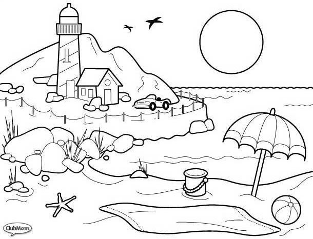 Paisaje cultural dibujo para colorear - Imagui