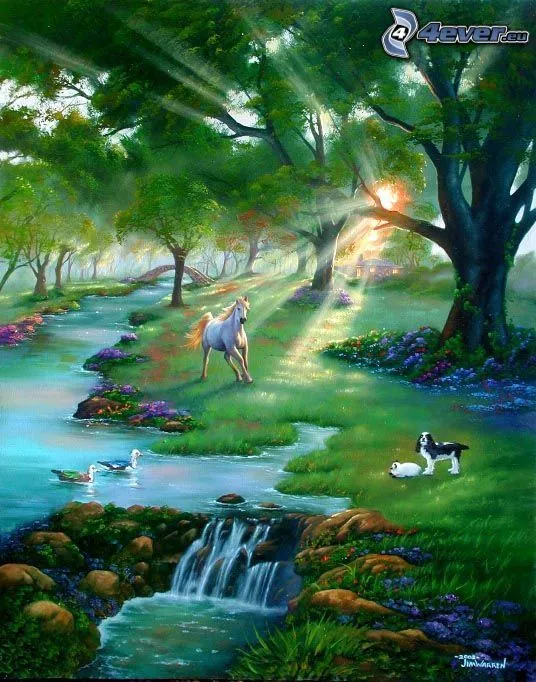 paisaje-de-cuentos,-caricatura ...