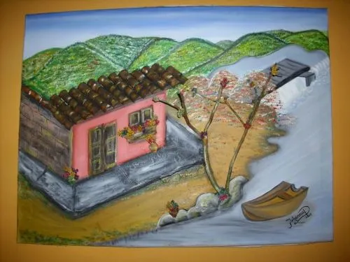 Paisaje en foami - Imagui