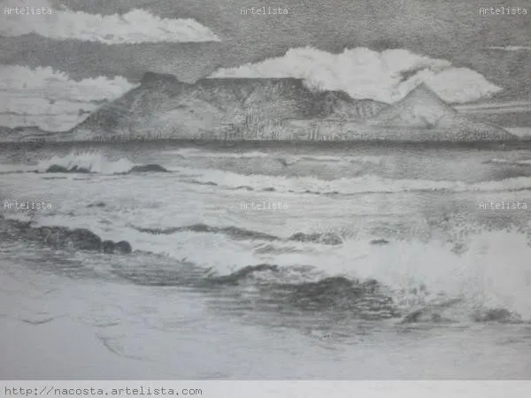 paisaje del mar nancy acosta - Artelista.