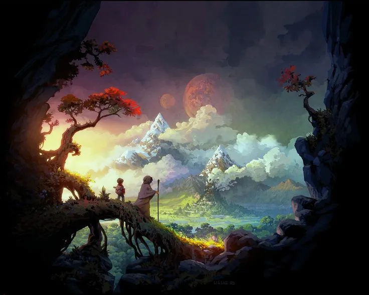 paisaje de montaña anime - Поиск в Google | Paisajes fantásticos y ... paisaje de montaña anime - Поиск в Google | Paisajes fantásticos y ...