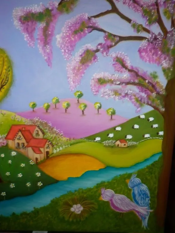 Paisaje Naif Susana Ascencio - Artelista.