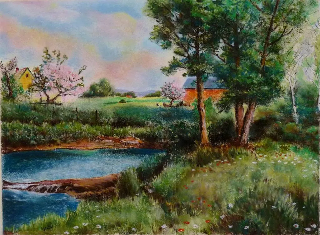 paisaje al pastel CARLOS JAVIER SELIGRAT GARCIA - Artelista. paisaje al pastel CARLOS JAVIER SELIGRAT GARCIA - Artelista.