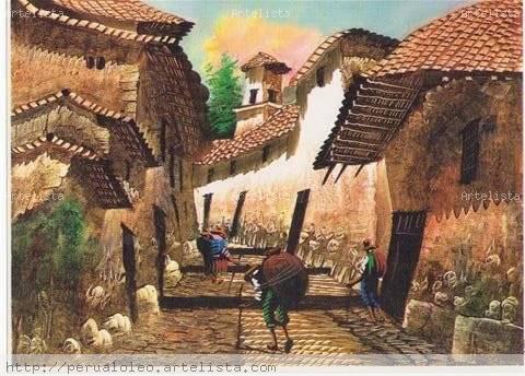 Paisaje de un pueblo andino arturo de riglos - Artelista.com