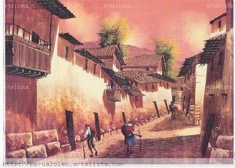 Paisaje de un pueblo andino arturo de riglos - Artelista.com