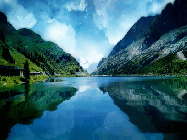 PAISAJES ANIMADOS: Paisaje animado de lagos (7)