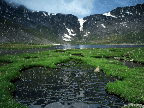 PAISAJES ANIMADOS: Paisaje animado de lluvia (7)