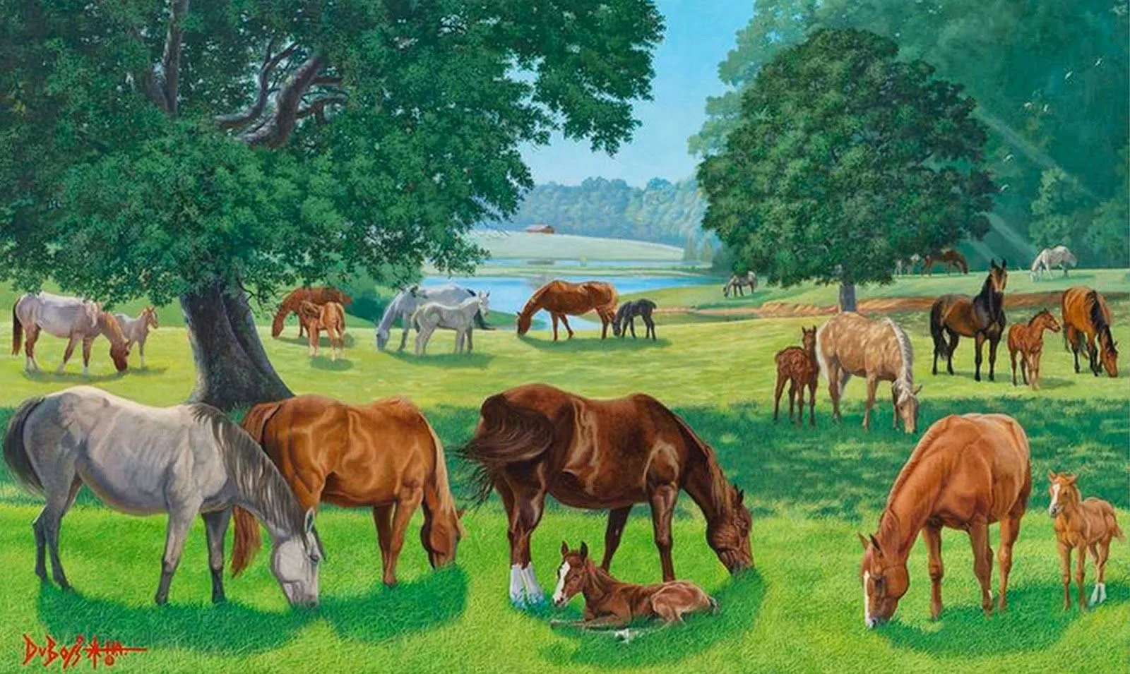 Paisajes con Animales de Howard Dubois. | Bodegones y Paisajes ... Paisajes con Animales de Howard Dubois. | Bodegones y Paisajes ...