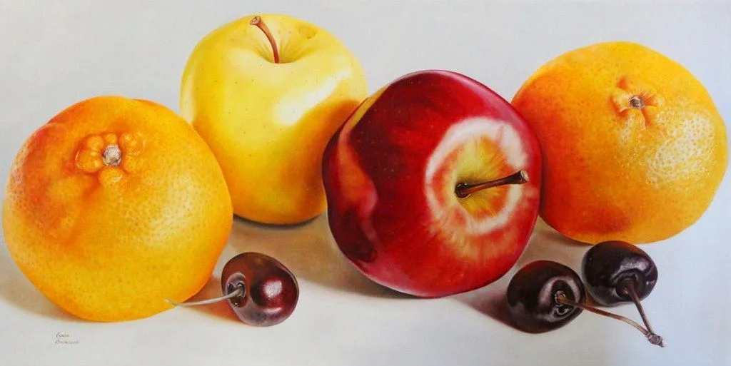 Paisajes y Bodegones: Bodegones al oleo de frutas