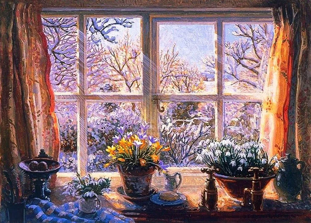 Paisajes y Bodegones al Óleo: Bodegones de Ventanas con Flores ... Paisajes y Bodegones al Óleo: Bodegones de Ventanas con Flores ...