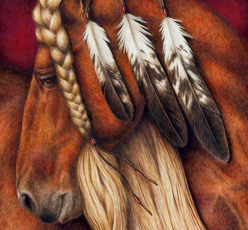 Paisajes y Bodegones: Pinturas, Cabezas de Caballos, Pat Erickson, (