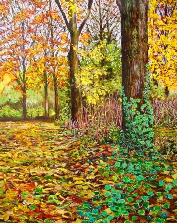 Cuadros y Pinturas Decorativas: Paisajes con arboles en acrilico Cuadros y Pinturas Decorativas: Paisajes con arboles en acrilico