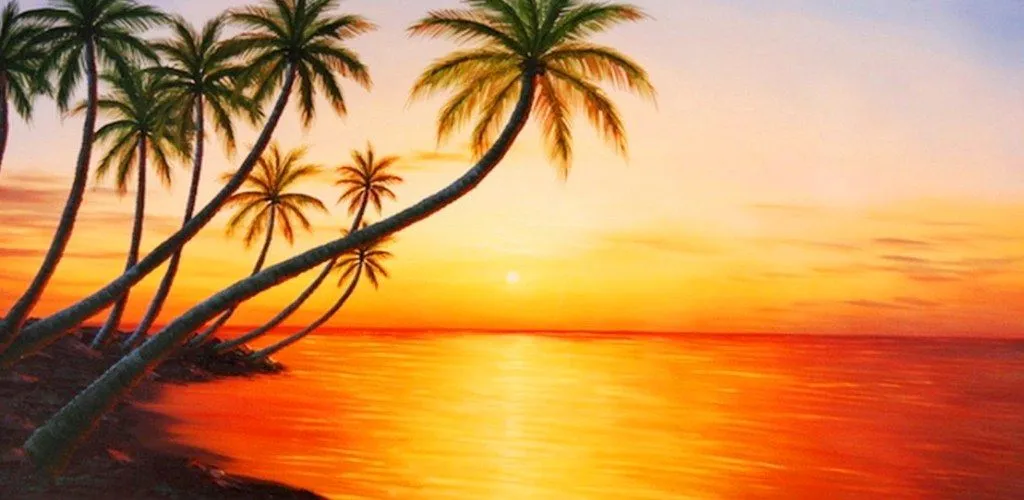Paisajes y Bodegones al Óleo: Paisajes: Cuadros atardeceres playa