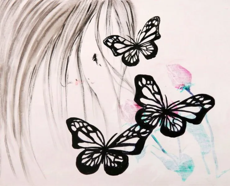 Paisajes y Bodegones: PAISAJES CON MARIPOSAS AL OLEO Paisajes y Bodegones: PAISAJES CON MARIPOSAS AL OLEO