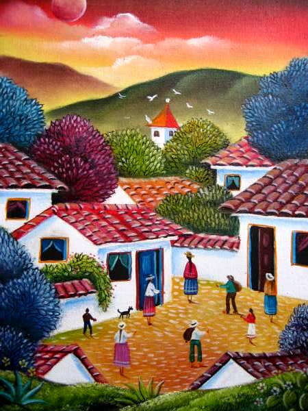 Paisajes y Bodegones: PAISAJES NAIF ÓLEO